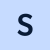 A blue square with a dark 'S'.