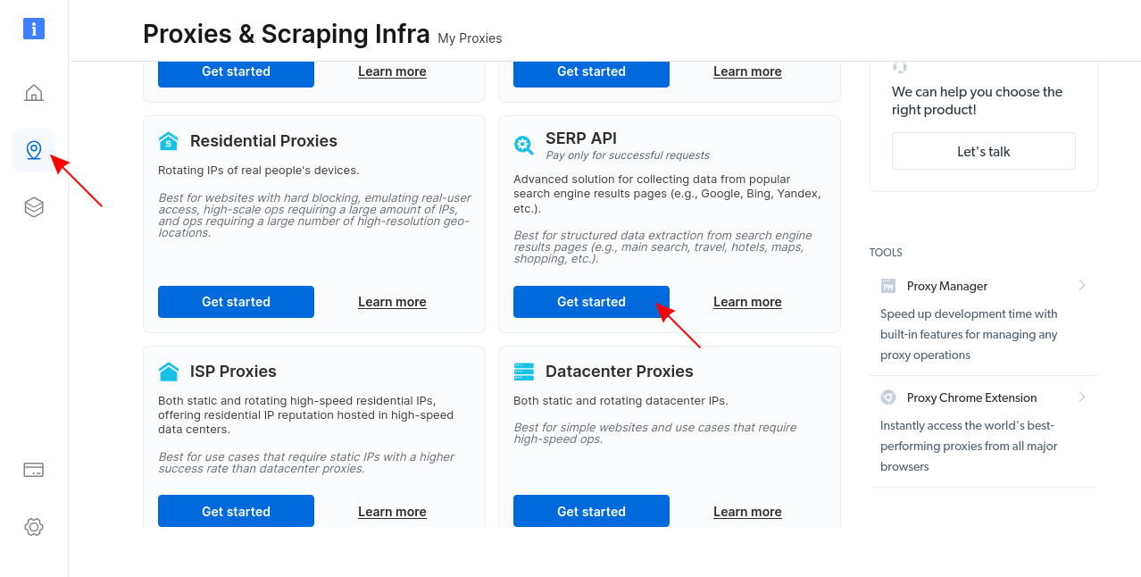 Proxies scraping infra