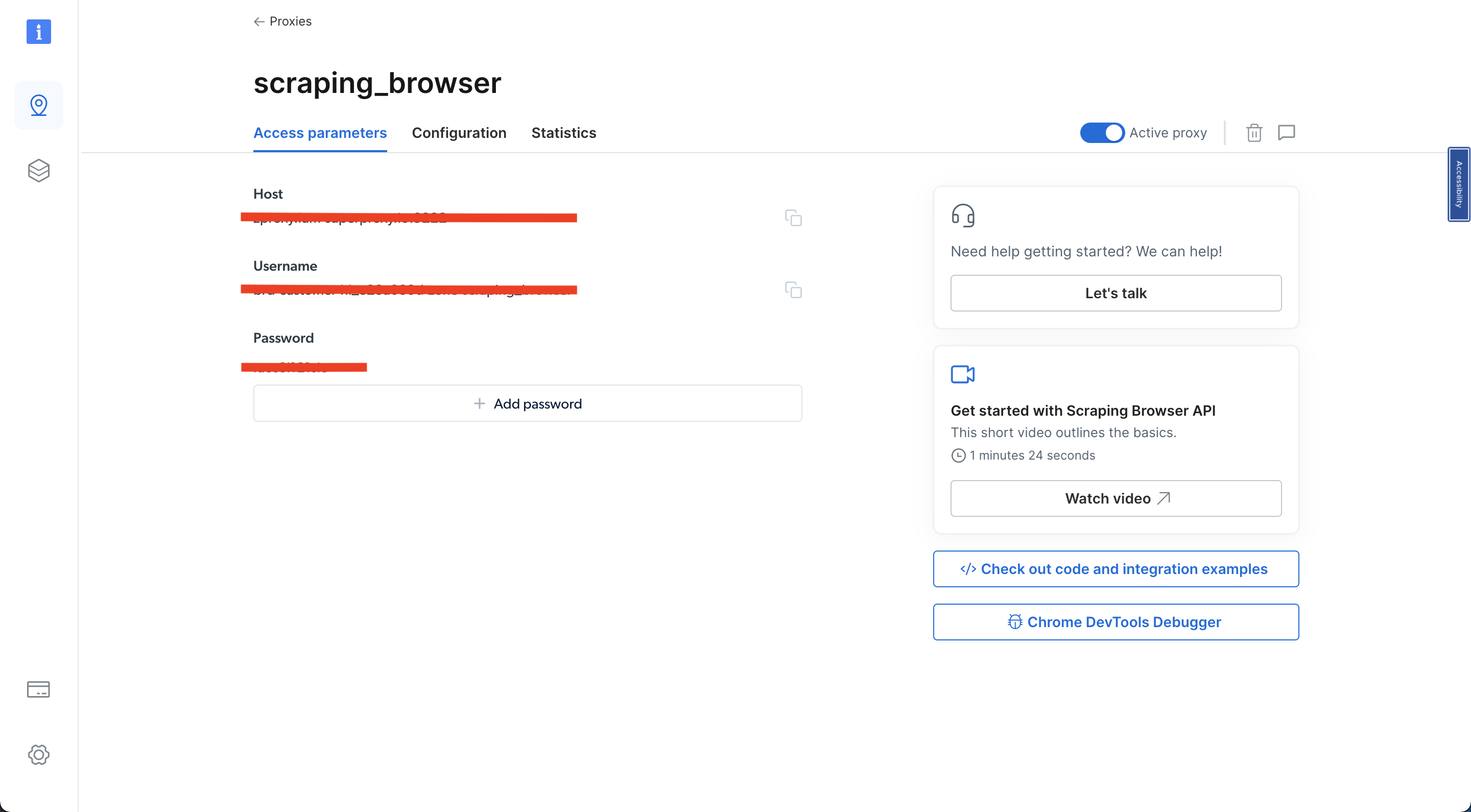 Scraping browser