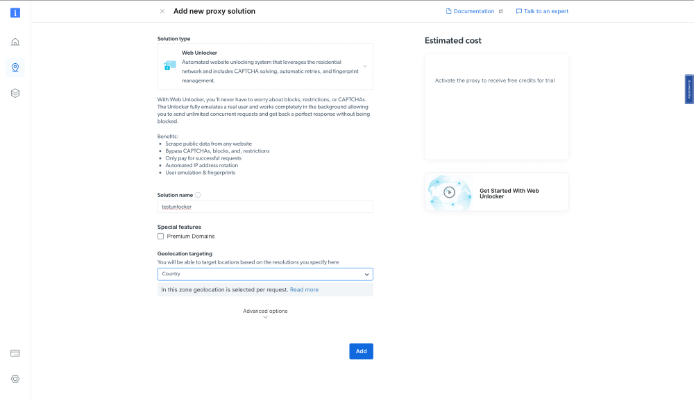 config settings