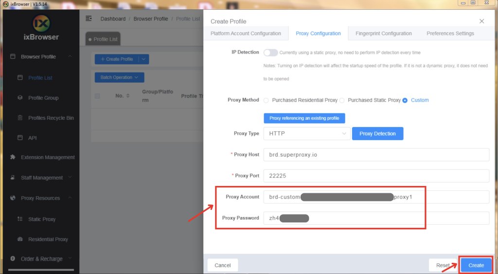 input user and pass