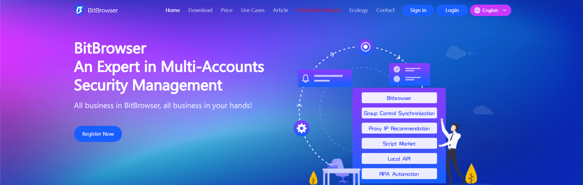 BitBrowser website homepage