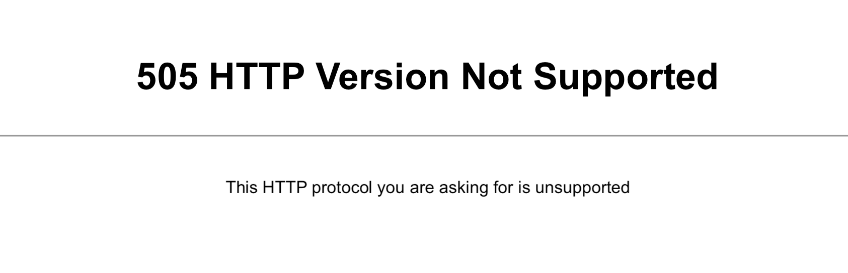505 PHP version not supported