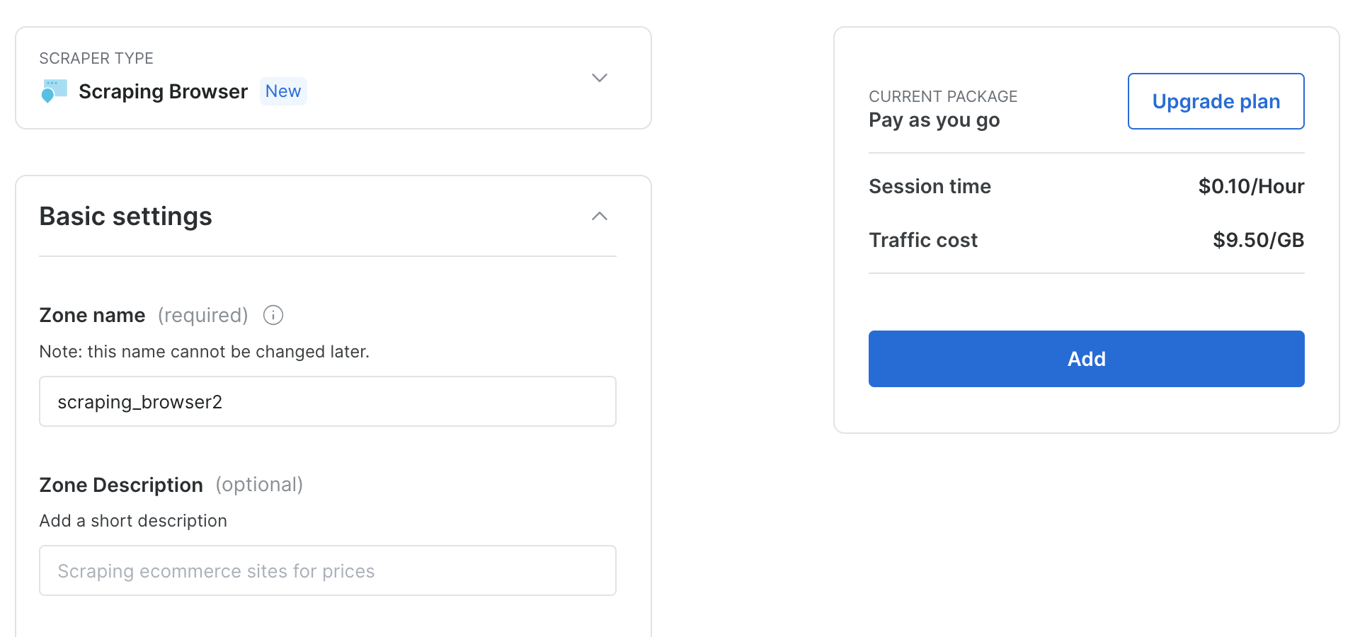 Add Scraping Browser