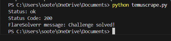 Scraping execution