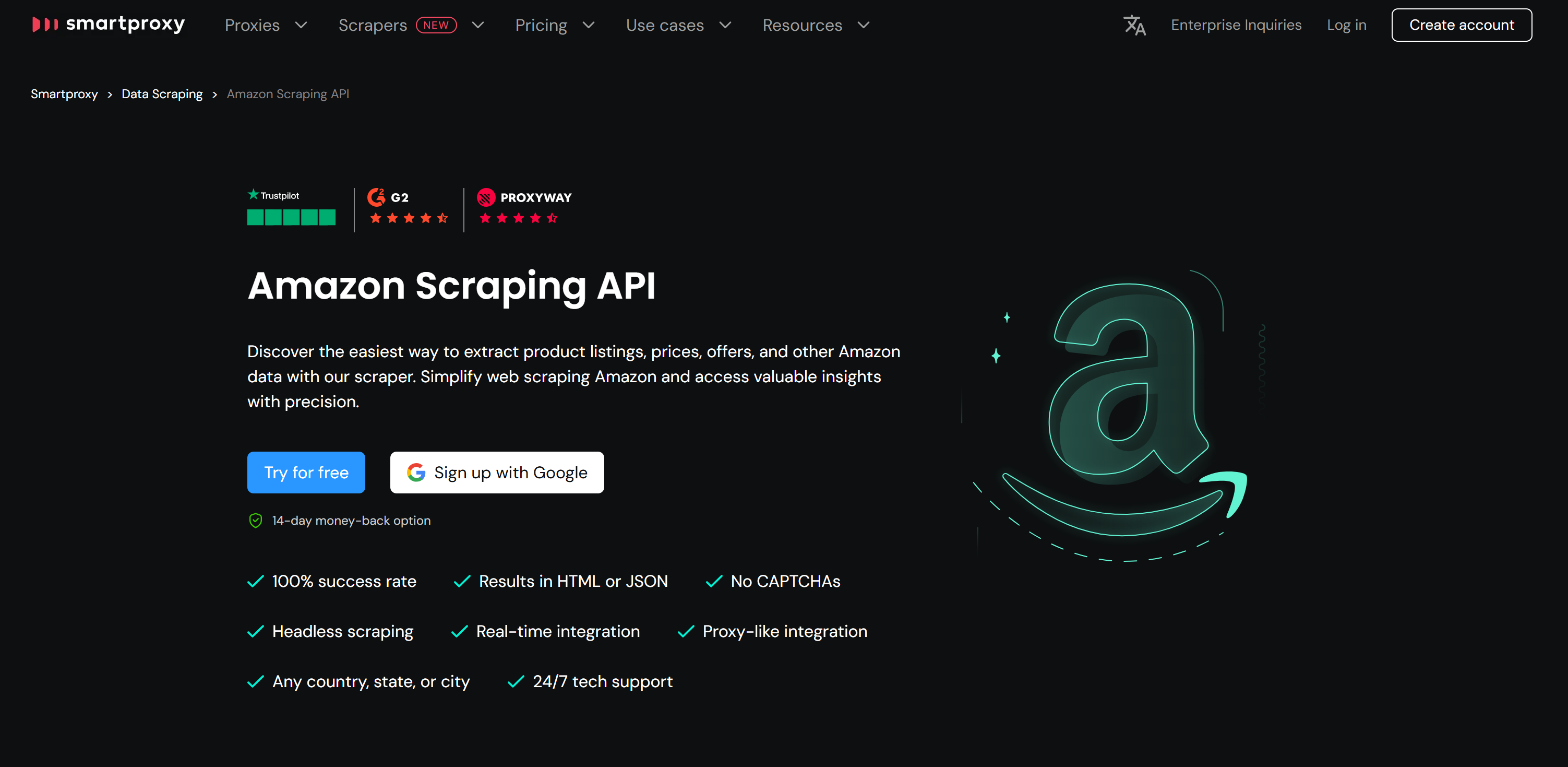 Smartproxy’s Amazon Scraping API