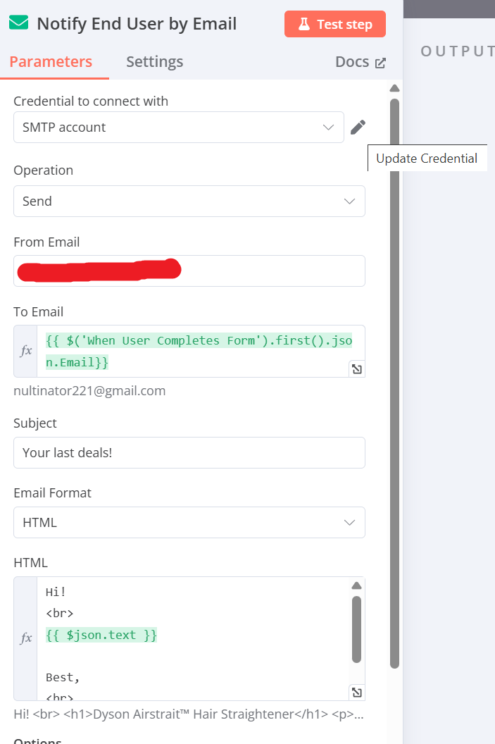Email Settings
