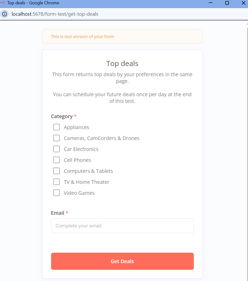 Entry Form