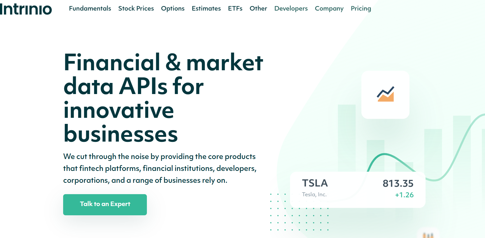 Intrinio Home Page