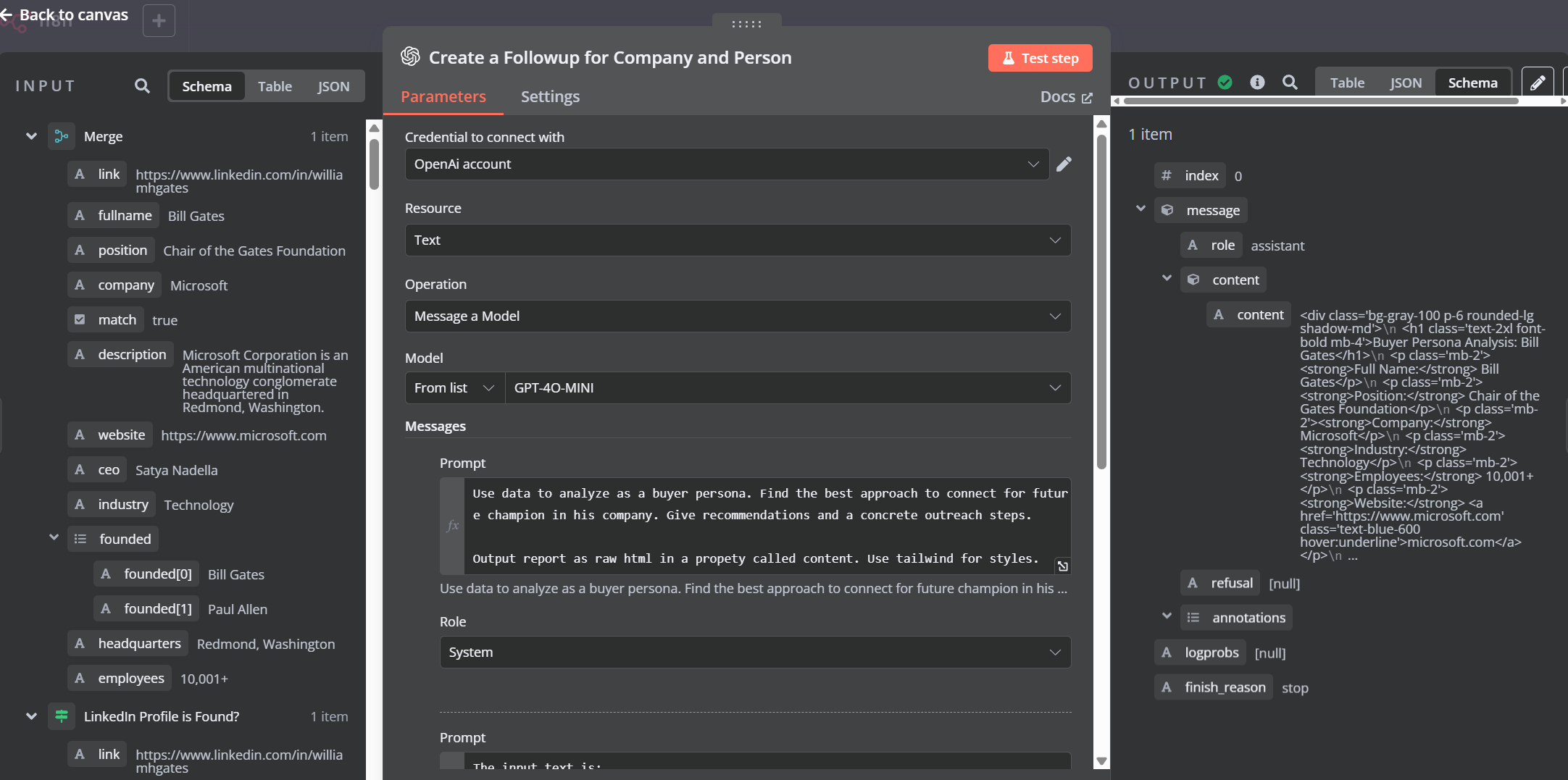 Passing The Input To ChatGPT