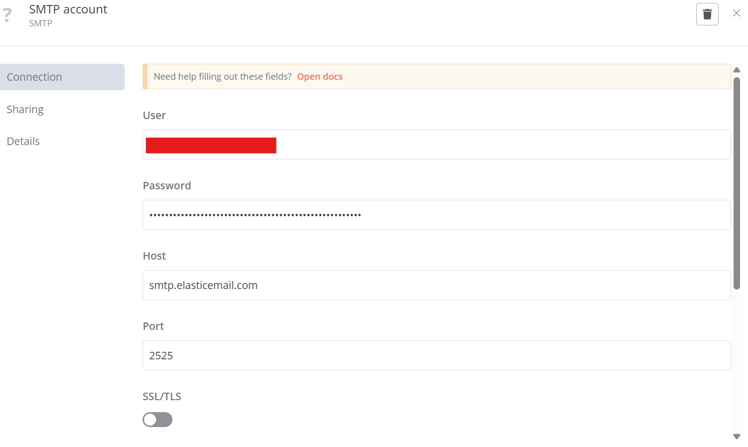 SMTP Credentials