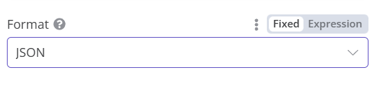 Set Format to JSON
