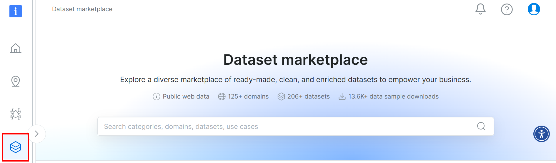 The marketplace section