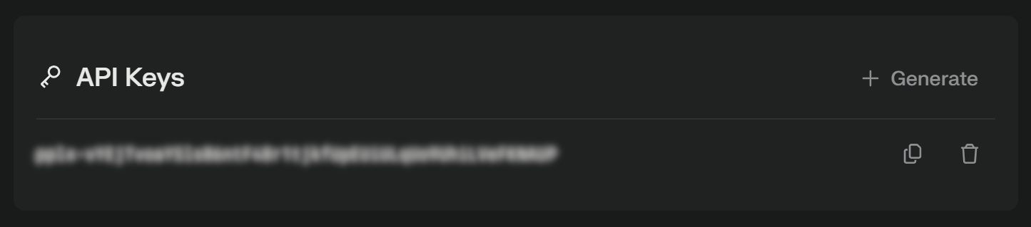 Your Perplexity API key