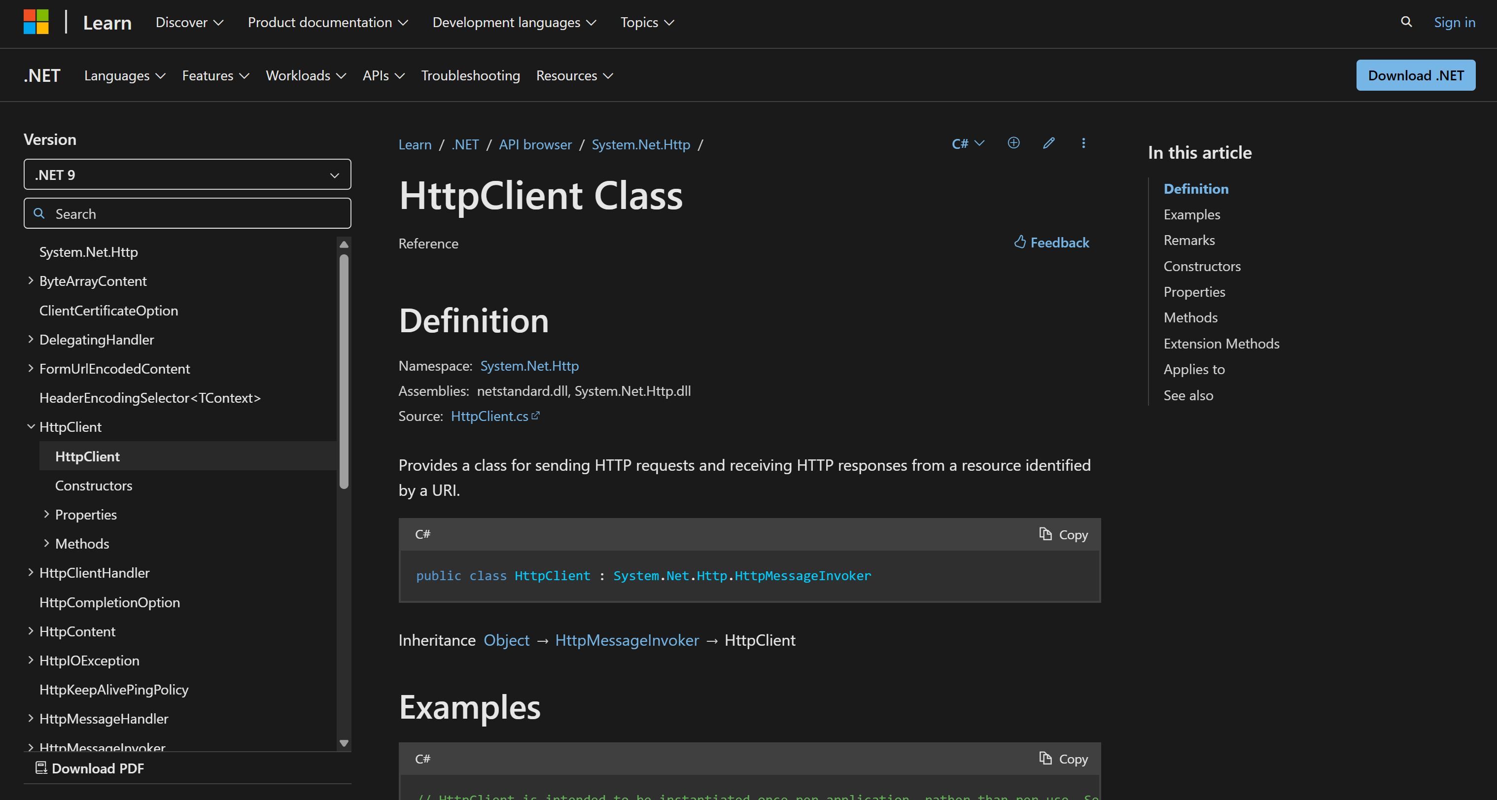 HttpClient