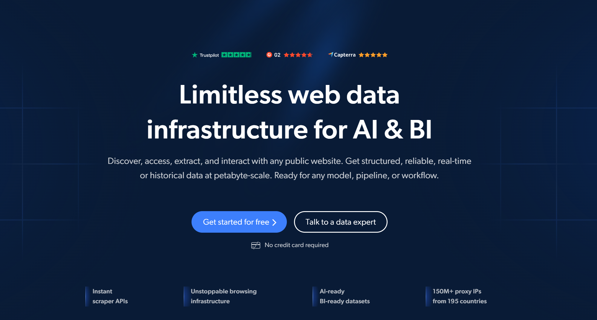 Bright Data Homepage
