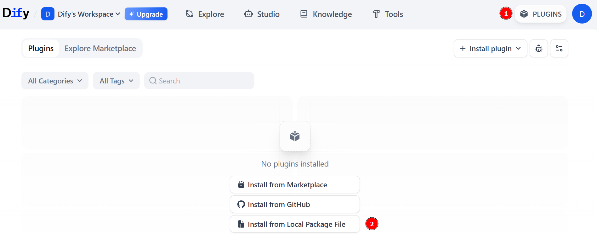 Loading the latest Bright Data  plugin for Dify