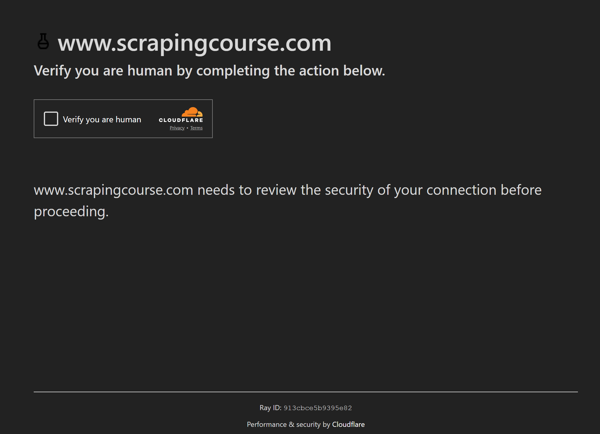 The Cloudflare one-click CAPTCHA