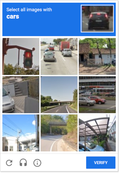 Example of a CAPTCHA