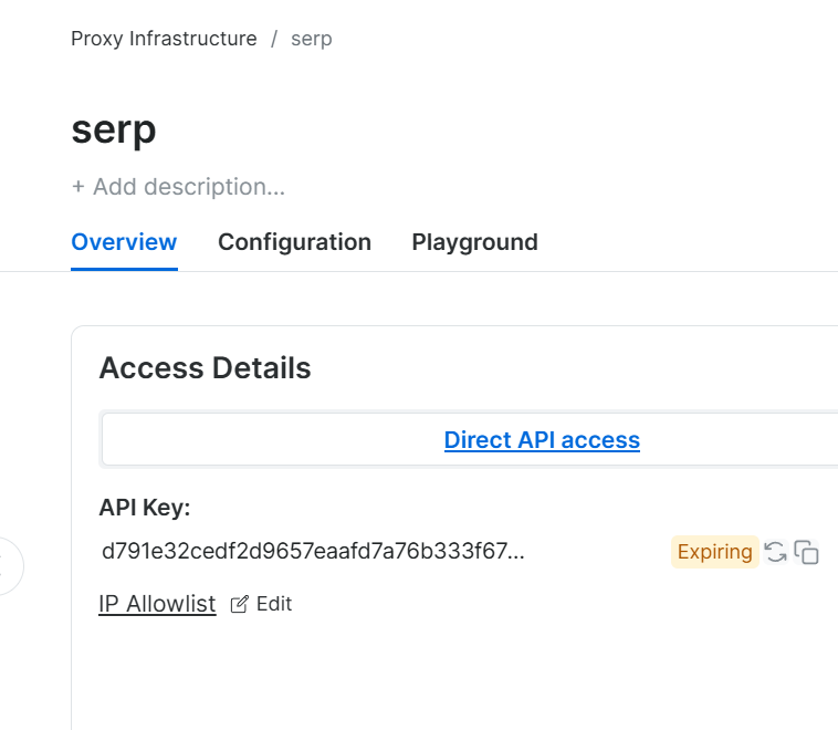 Finding Your Bright Data API Key