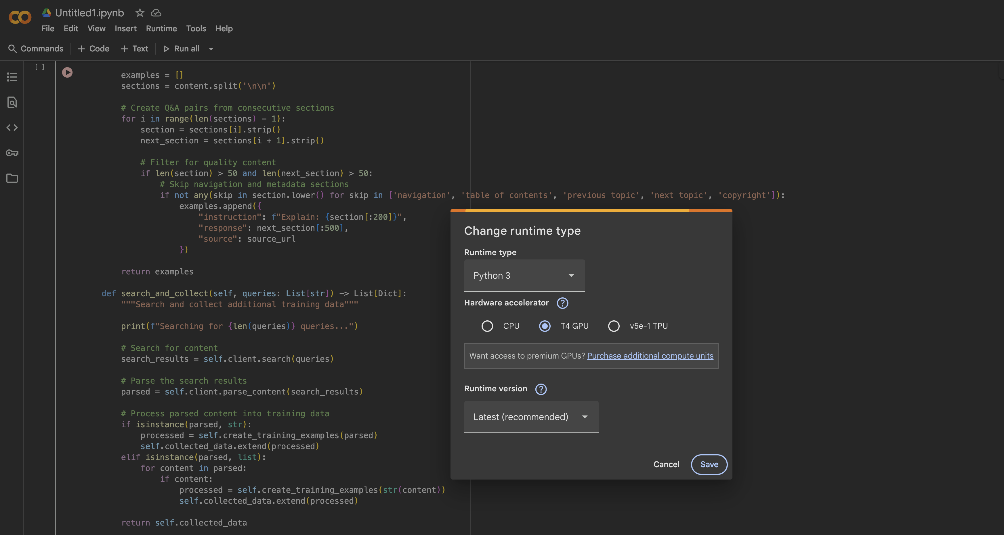 colab-gpu-runtime