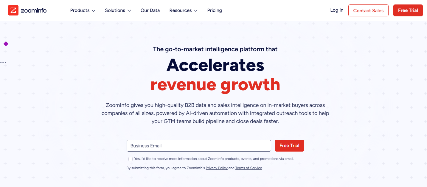 ZoomInfo website